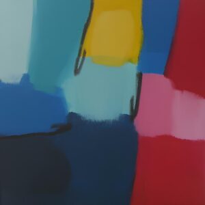 Komposition mit Gelb I, Acryl auf Leinwand, 40 x 40 cm